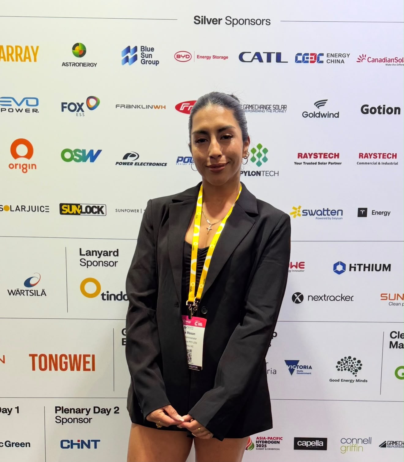 Smart Solar Group team member at an industry event
